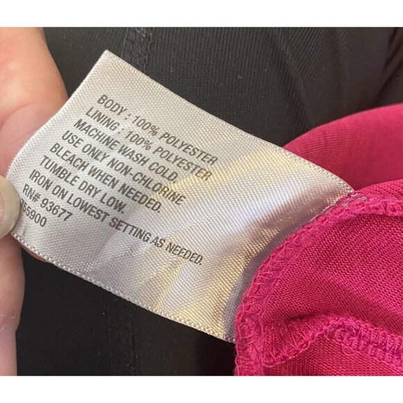 3/$15 SALE - Women’s Worthington Sleeveless Ruffle Top PM Fuchsia Pink - Picture 8 of 8